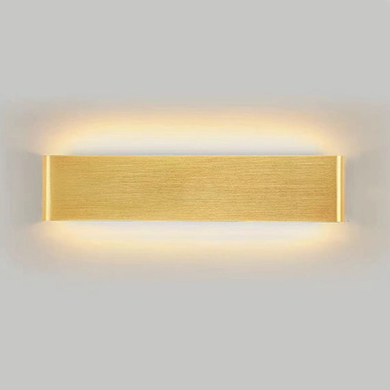 Metal Square Shape Wall Light Modern Style 1 Light Wall Mount Light