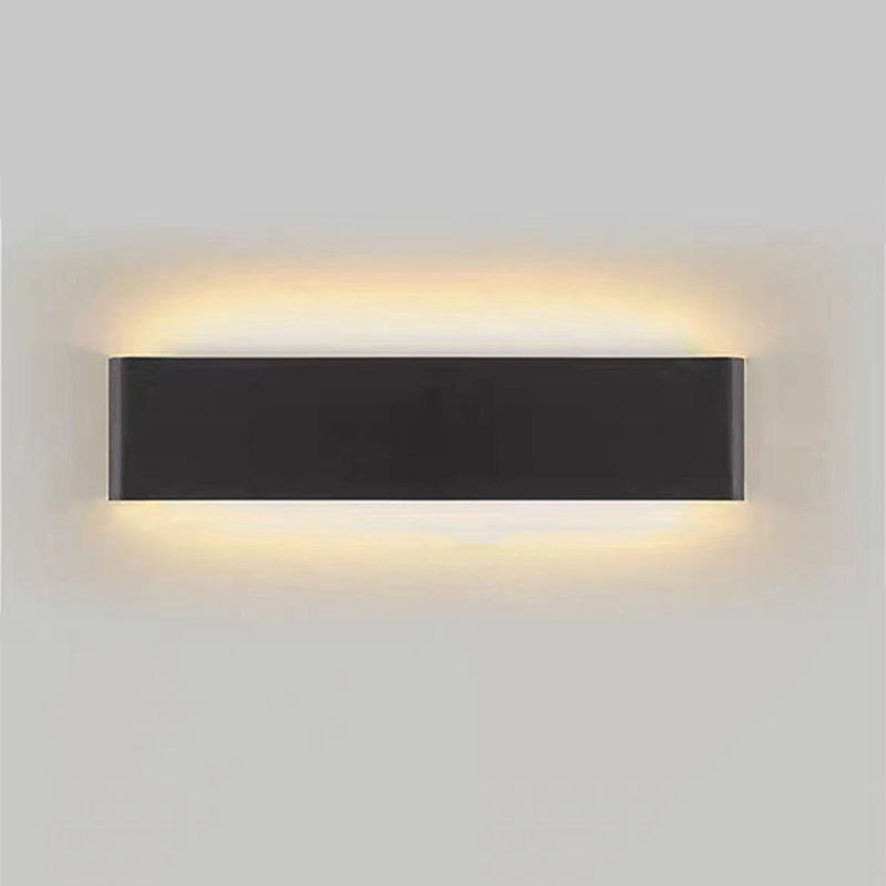 Metal Square Shape Wall Light Modern Style 1 Light Wall Mount Light