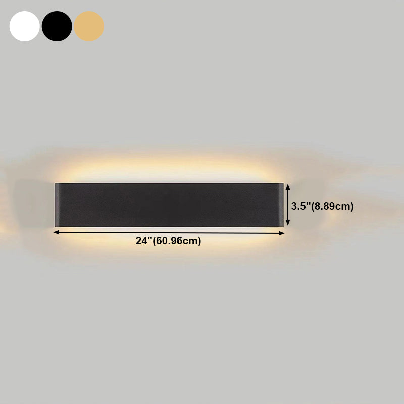 Metal Square Shape Wall Light Modern Style 1 Light Wall Mount Light