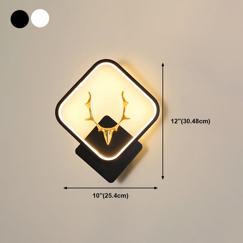 Luz de pared de metal creativa Luz de pared geométrica Moderna Placa para dormitorio