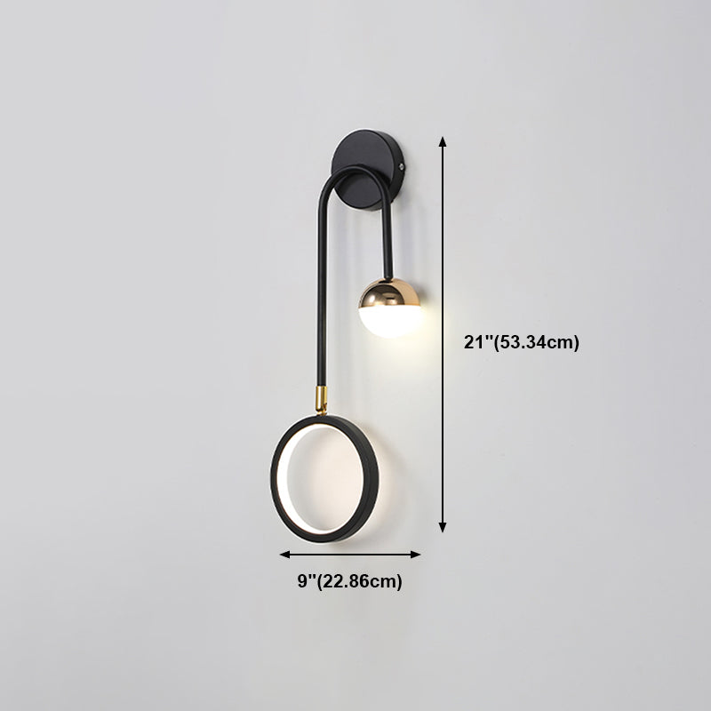 Créative Metal Mur Light moderne Geometric Wall Light Sconce pour chambre à coucher