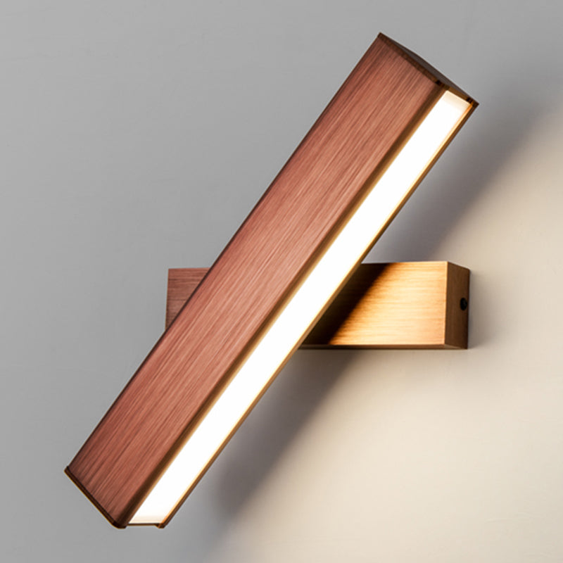 Rotatable Rectangle Wall Light Modern Style Metal 1-Light Wall Mount Light
