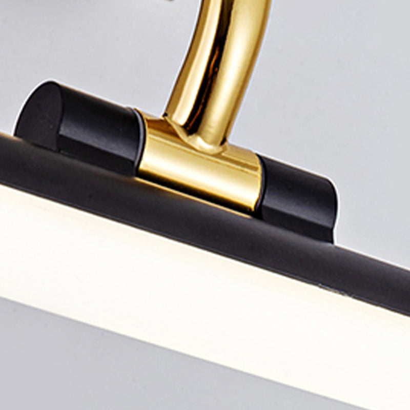 Modern Style Linear Shape Wall Sconce Metal 1 Light Sconce Light for Shower Room