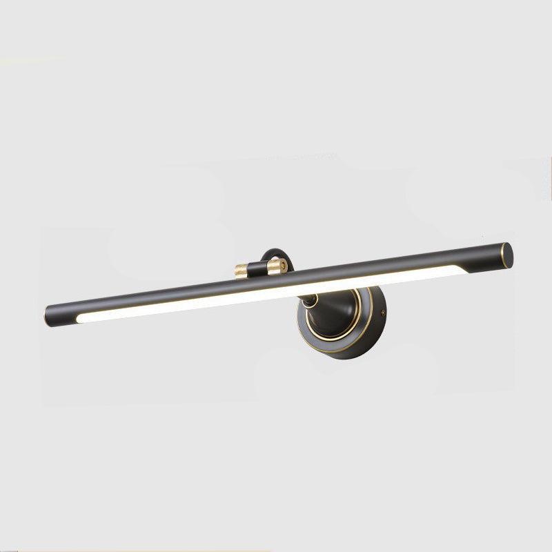 Postmodern Style Linear Shape Wall Sconce Metal 1 Light Sconce Light for Bathroom