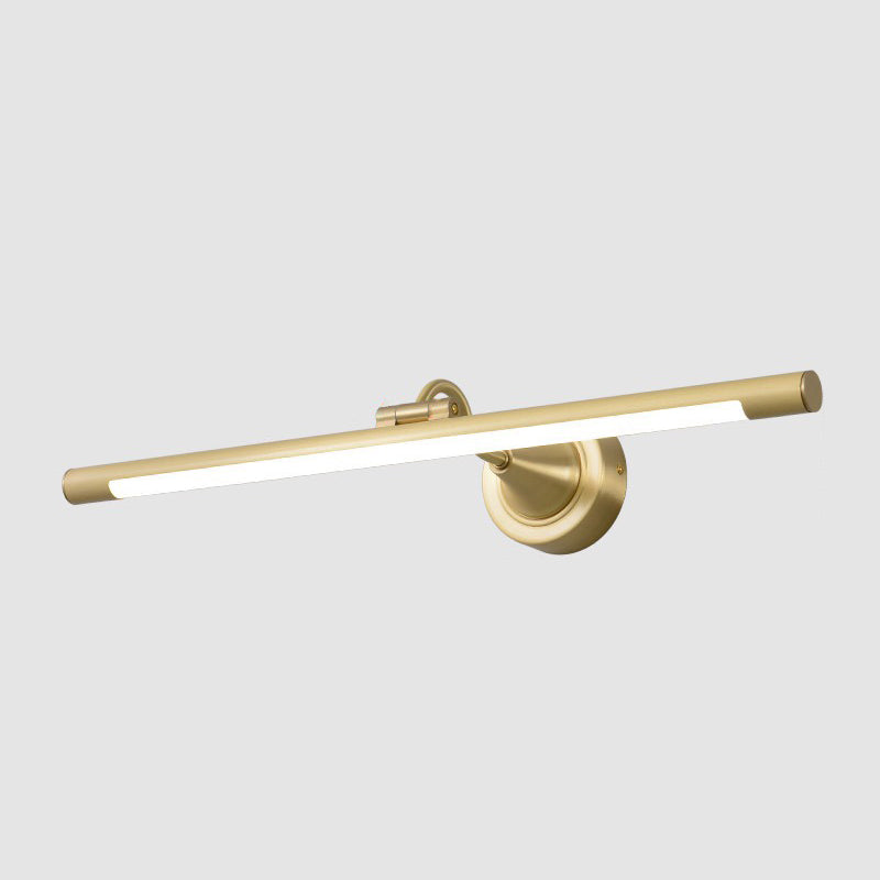 Postmodern Style Linear Shape Wall Sconce Metal 1 Light Sconce Light for Bathroom