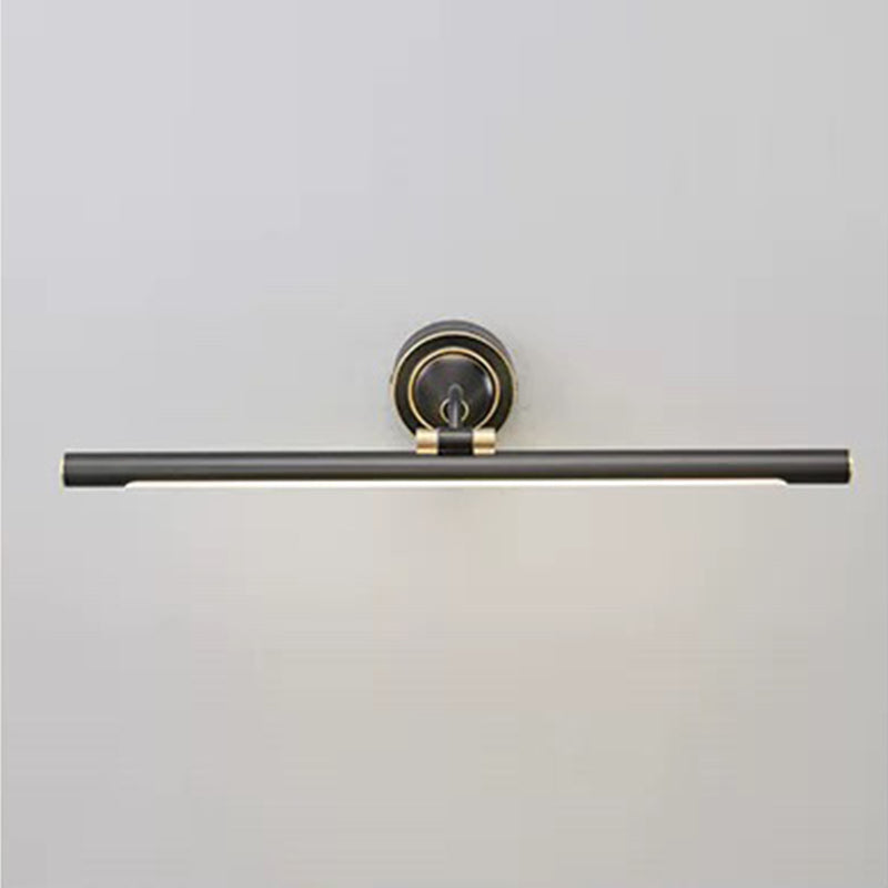 Postmodern Style Linear Shape Wall Sconce Metal 1 Light Sconce Light for Bathroom