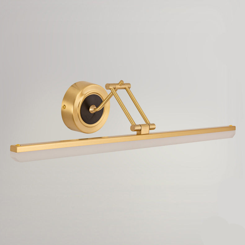 Linear Shape Wall Lighting Modern Style Metal 1-Light Sconce Lamp for Shower Room