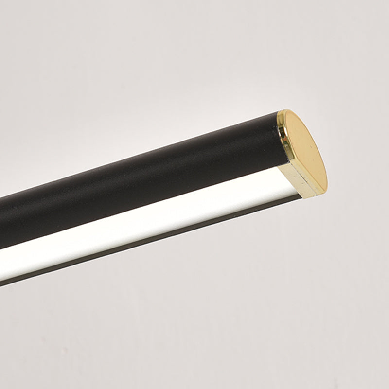 Metal Linear Shape Wall Sconce Modern Style 1 Light Mirror Wall Mount Light for Bathroom