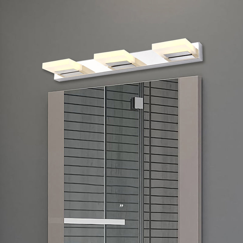 Square Vanity Lighting Modern Style Metal Multi Lights Vanity Sconce Lights