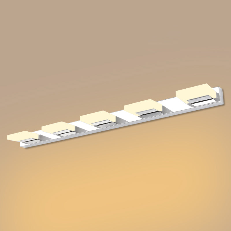 Square Vanity Lighting Modern Style Metal Multi Lights Vanity Sconce Lights