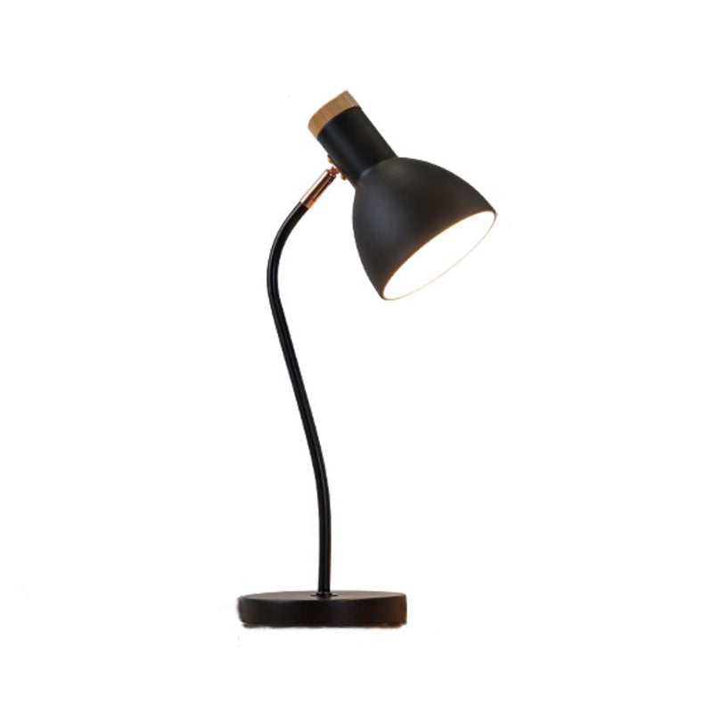 Modern Style Conical Night Table Lamp Metal 1-Light Table Lamp