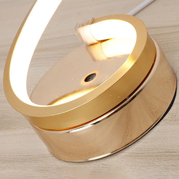 Eenvoudstijl tafel licht metalen slaapkamer led nachttafel lamp