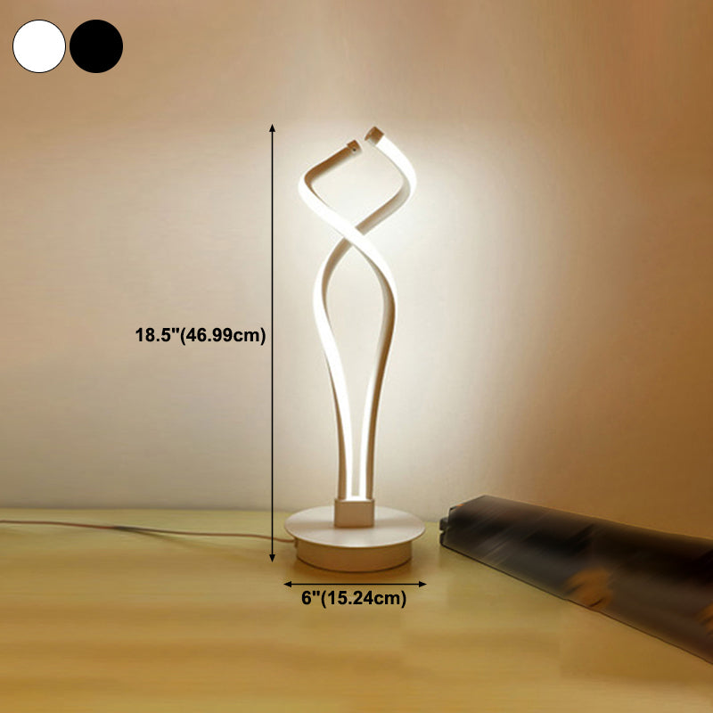 Eenvoudstijl tafel licht metalen slaapkamer led nachttafel lamp