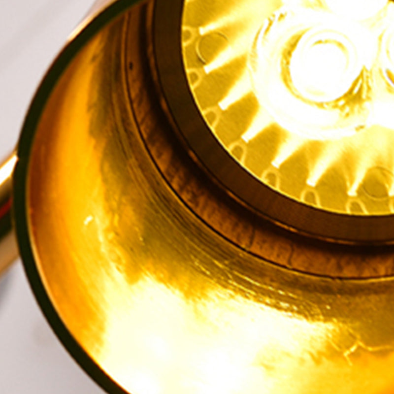 Modern Style Chandelier Light Tubes Shape Metal Pendant Lighting in Black and Gold