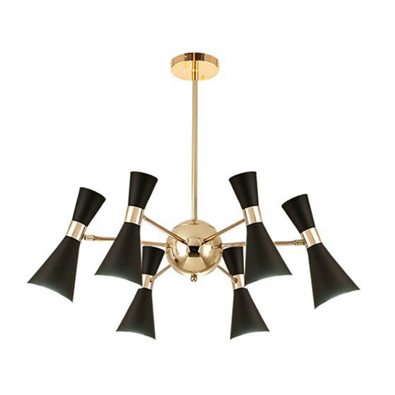 Postmodern Style Metal Pendant Light Living Room Multi-Light Chandelier