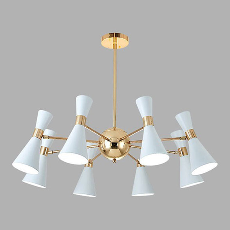 Postmodern Style Metal Pendant Light Living Room Multi-Light Chandelier