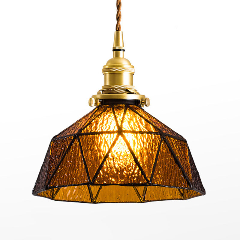 Schüssel Schattenhänge hängende Beleuchtung Industrial Style Glass 1 hängende Lampe für Bett