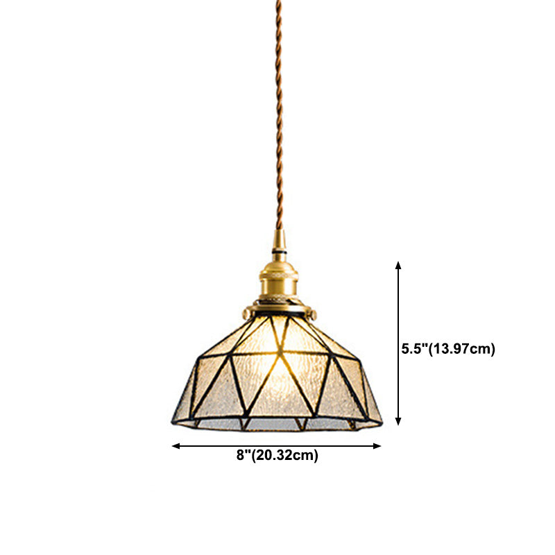 Schüssel Schattenhänge hängende Beleuchtung Industrial Style Glass 1 hängende Lampe für Bett