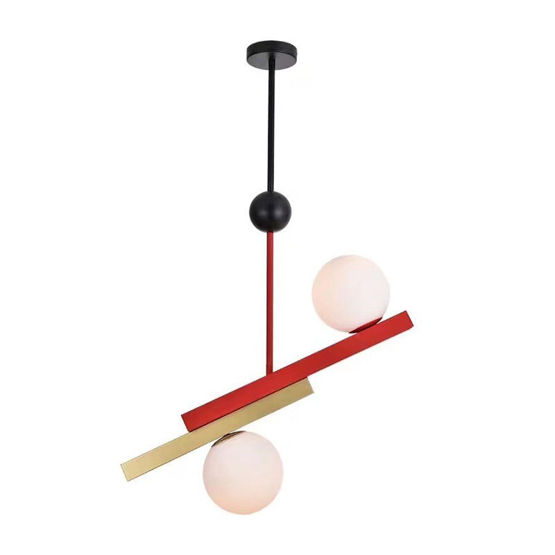 Pendentif en forme de globe coloré