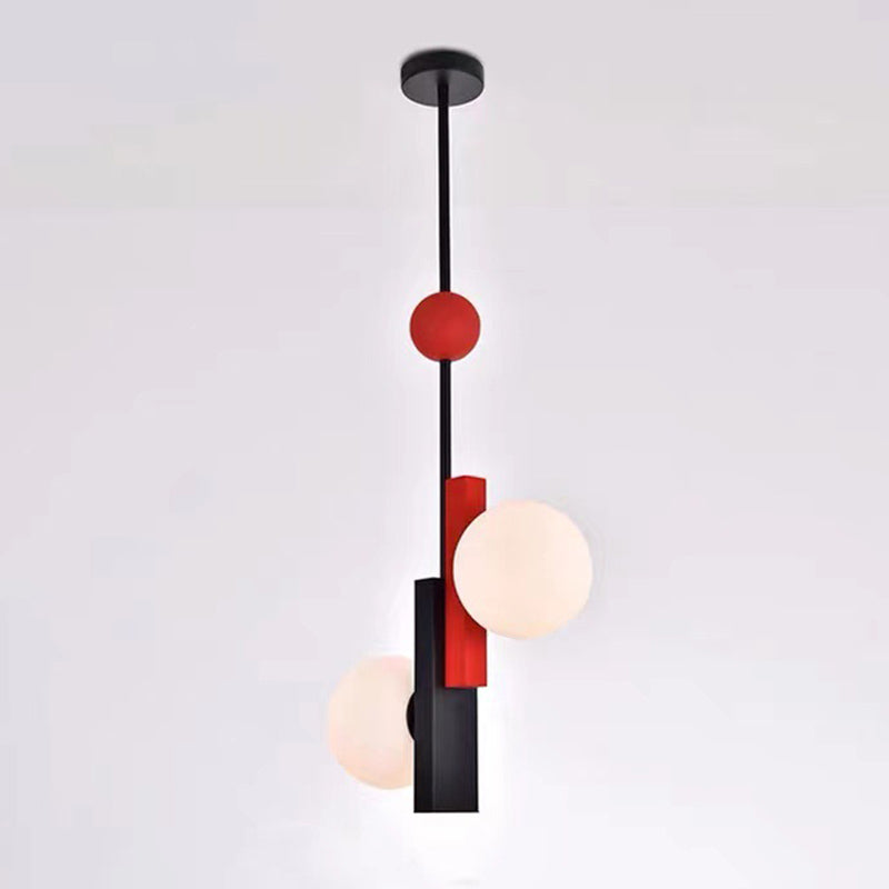 Pendentif en forme de globe coloré