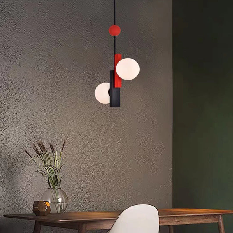 Pendentif en forme de globe coloré