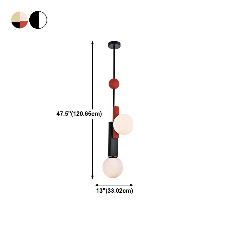 Pendentif en forme de globe coloré