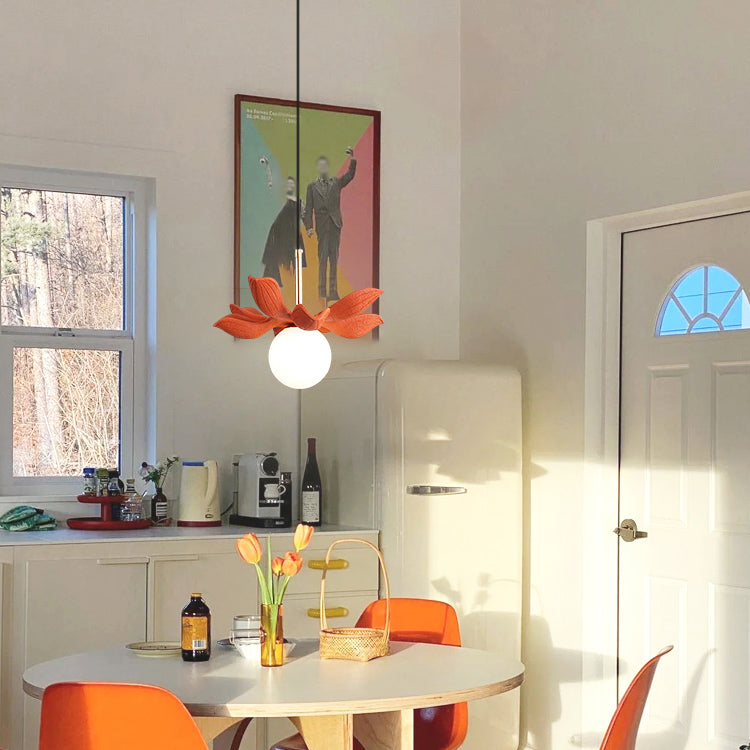 Forme unique suspendue Light Modern Style Metal 1 Light Prowing Lampe pour salle à manger