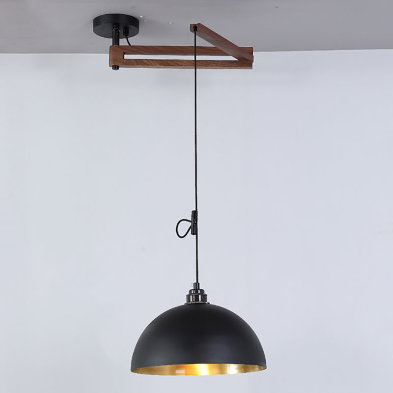 Modern Minimalist Hanging Light Wooden Pendant Lighting Fixture for Sitting Room