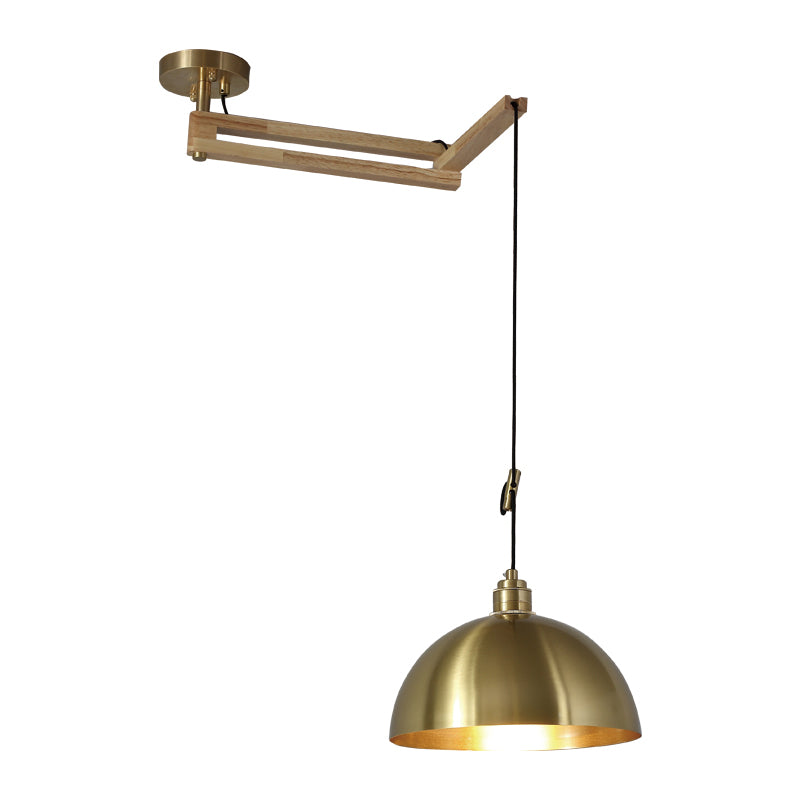 Modern Minimalist Hanging Light Wooden Pendant Lighting Fixture for Sitting Room