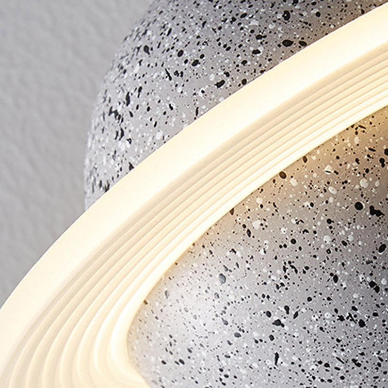 Multi lumières Suspension Round Pendentif Modern Style Stone Down Lighting