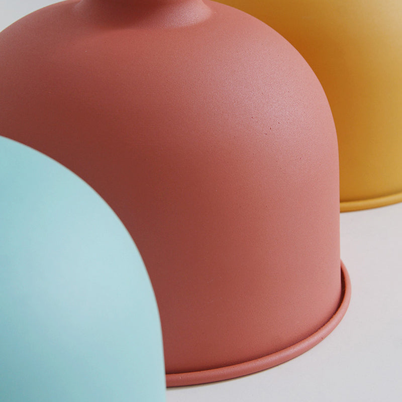 Colgante de colgante de cúpula colorido colgante de colgante de metal moderno para sala de estar