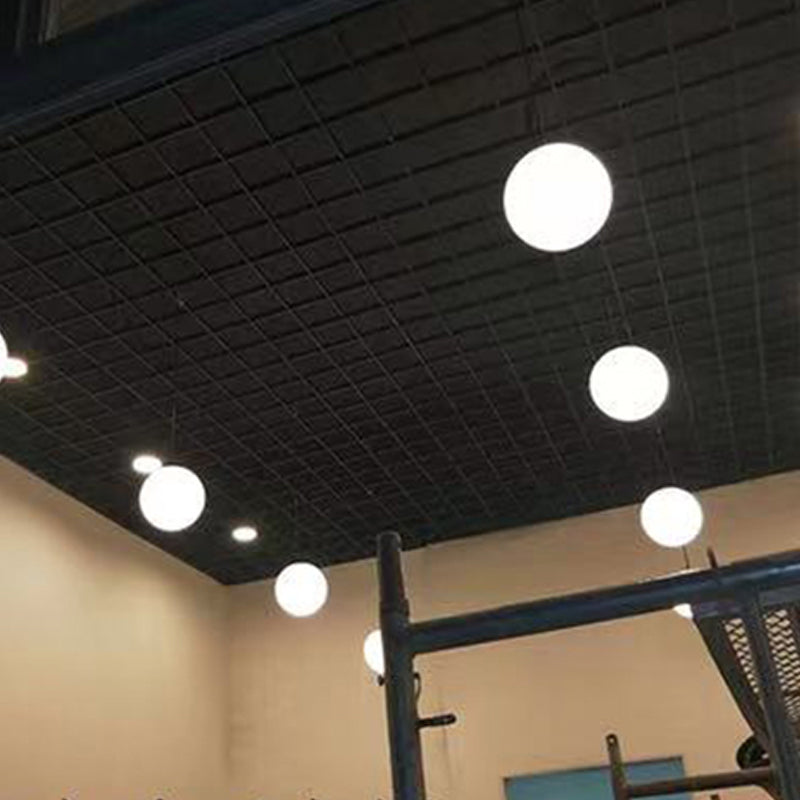 Ball Shape Hanging Light Fixture Glass Simple Hanging Pendant Light