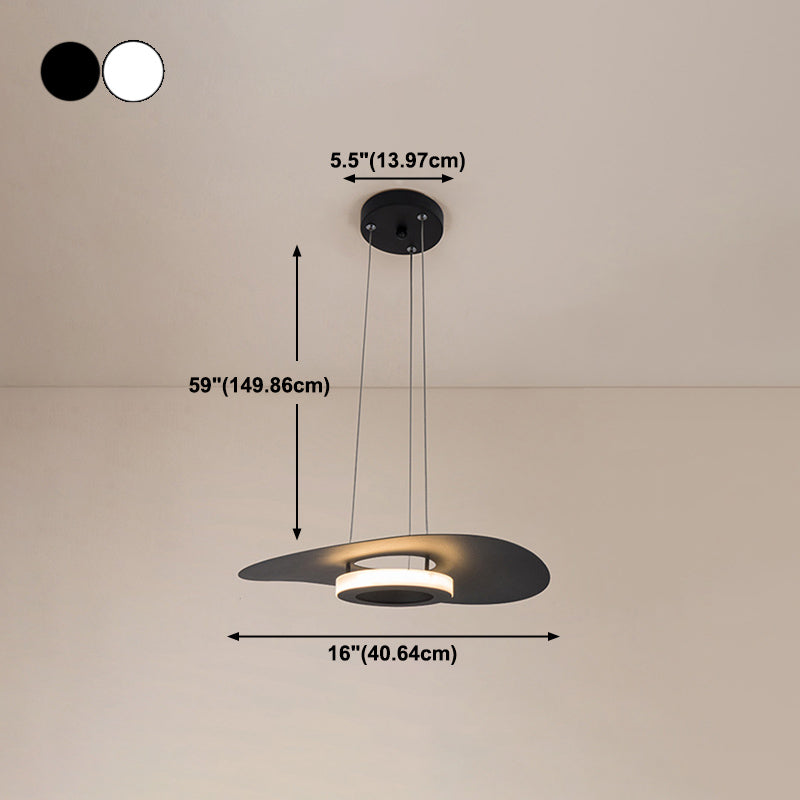 Lámpara de aluminio con lámpara LED moderna con estilo de aluminio.