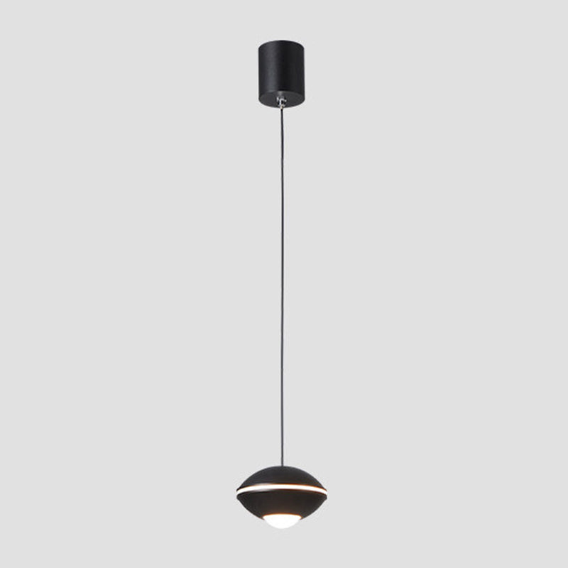 UFO Shaped Mini Pendant Lamp Simple Aluminum Bedroom LED Drop Light