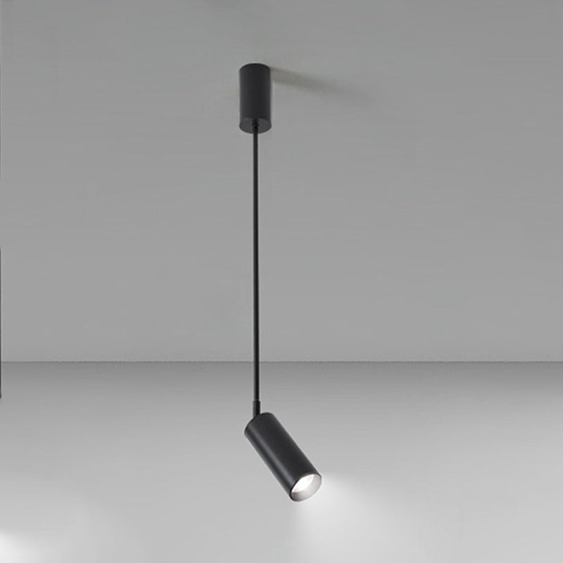 Iluminación cilíndrica del pasillo LED METAL LED Minimalista Pantnight en negro