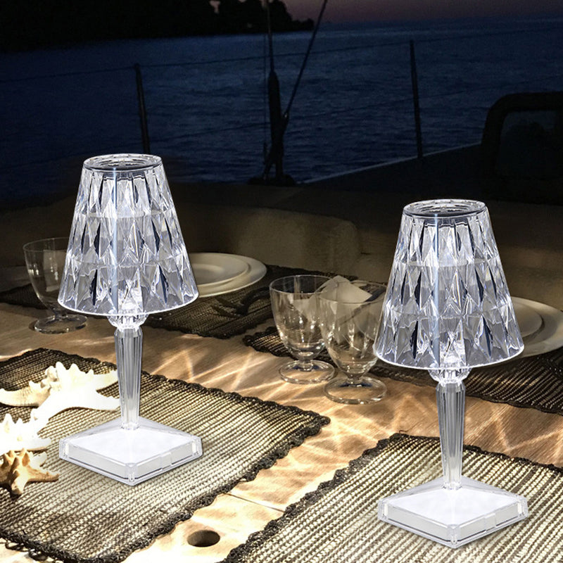 Geometrie vorm tafellamp moderne stijl metaal met één lichttafel licht
