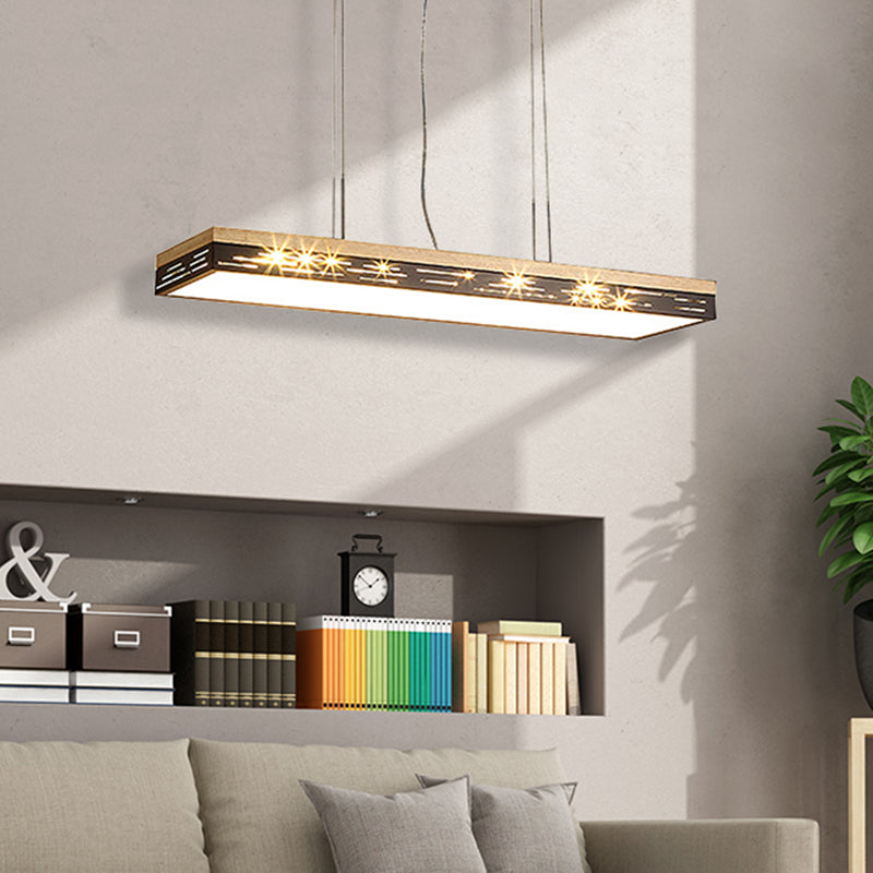 23.5 "/31.5" /35.5 "de ancho lineal de techo lineal de ancho LED moderno Luce colgante de luz en luz cálida/blanca/natural