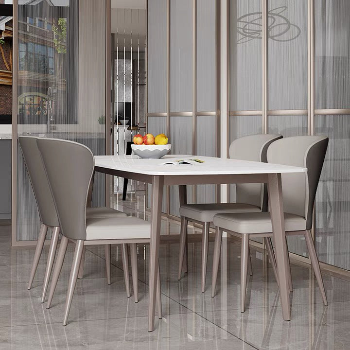 Contemporary 1/4/5 Pieces Table and Chairs Dining Set Rectangle Dining Table Set