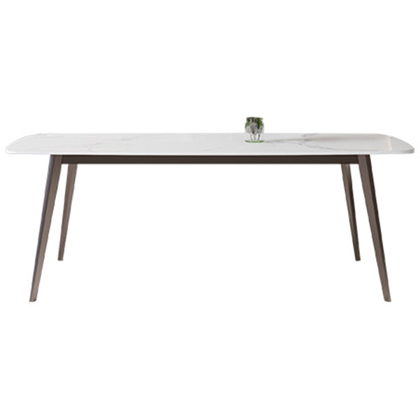Nordic Style 1/4/5/7 Pieces Dining Set Sintered Stone Dining Table Set with Metal Legs
