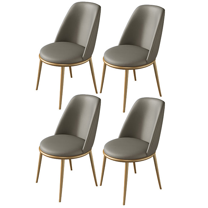 Nordic Glam Style 1/4/5 Pieces Dining Sintered Stone Dining Table Set with Metal Legs