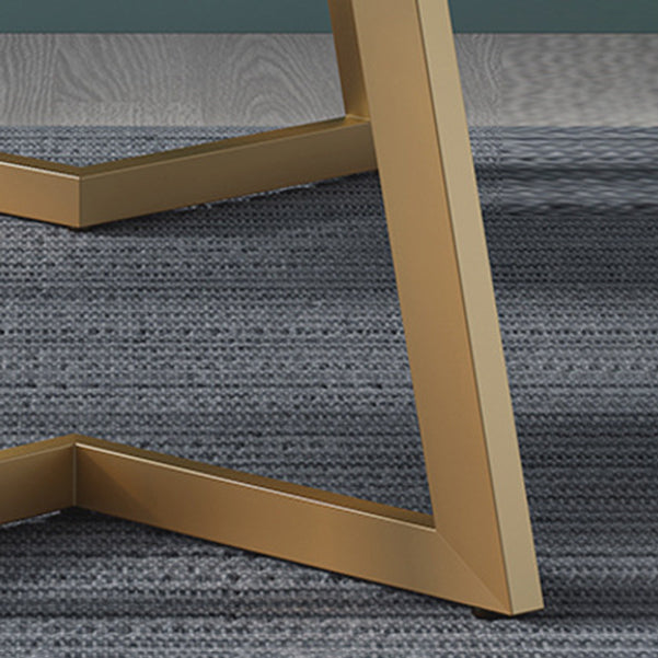 Nordic Glam Style 1/4/5 Pieces Dining Sintered Stone Dining Table Set with Metal Legs