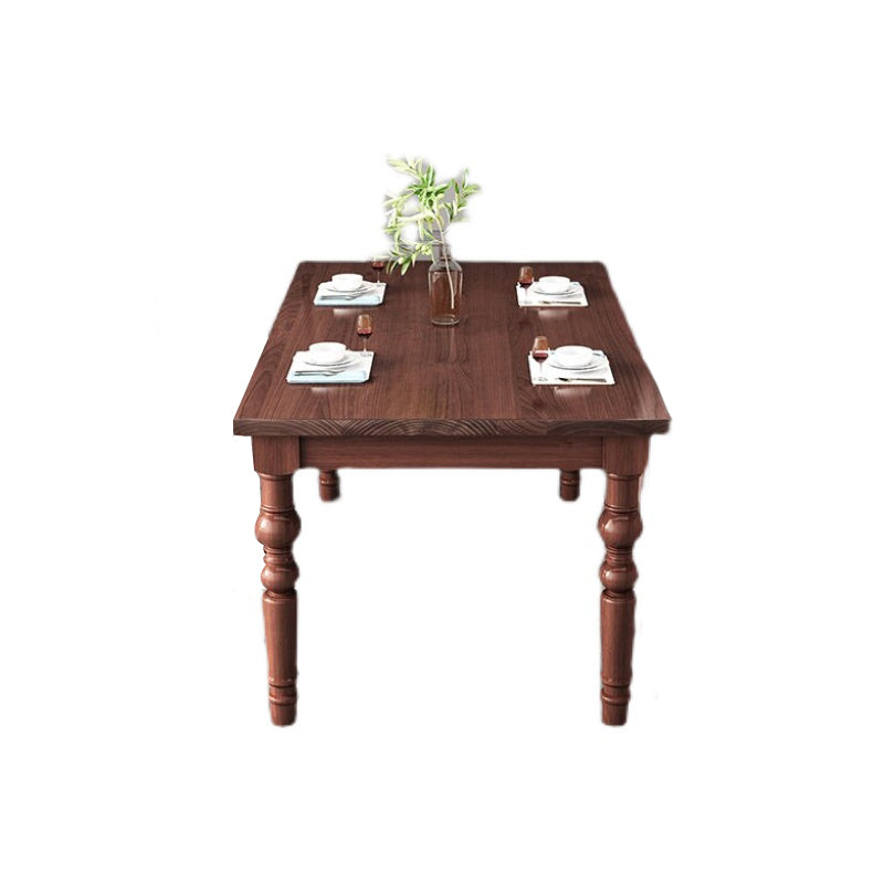 1/4/5/7 Pieces Dining Room Set Traditional Natural 4 Legs Table with Windsor Chairs