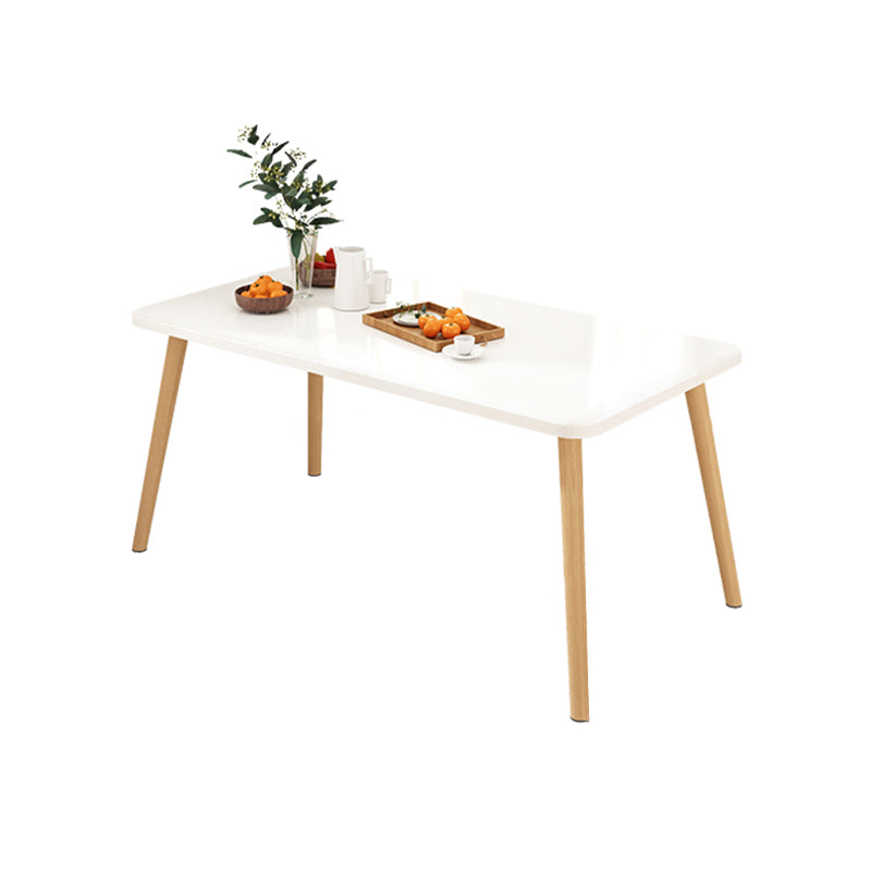 Modern 1/5 Pieces Dining Set Geometry Wood Dining Table for Dining Room