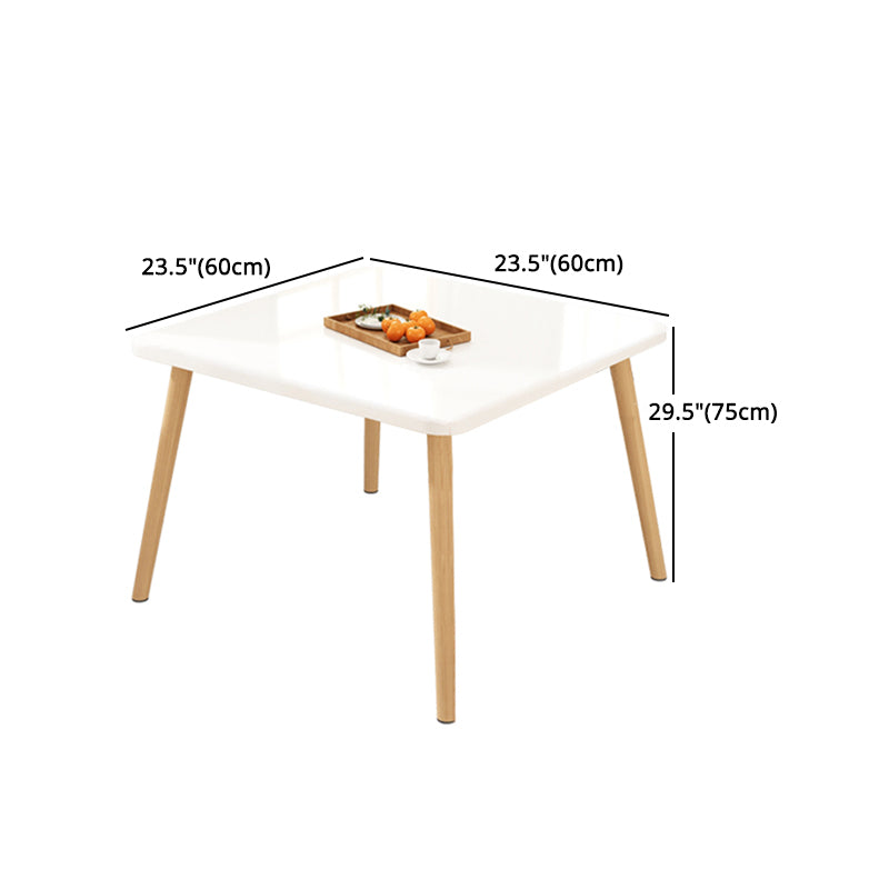 Modern 1/5 Pieces Dining Set Geometry Wood Dining Table for Dining Room
