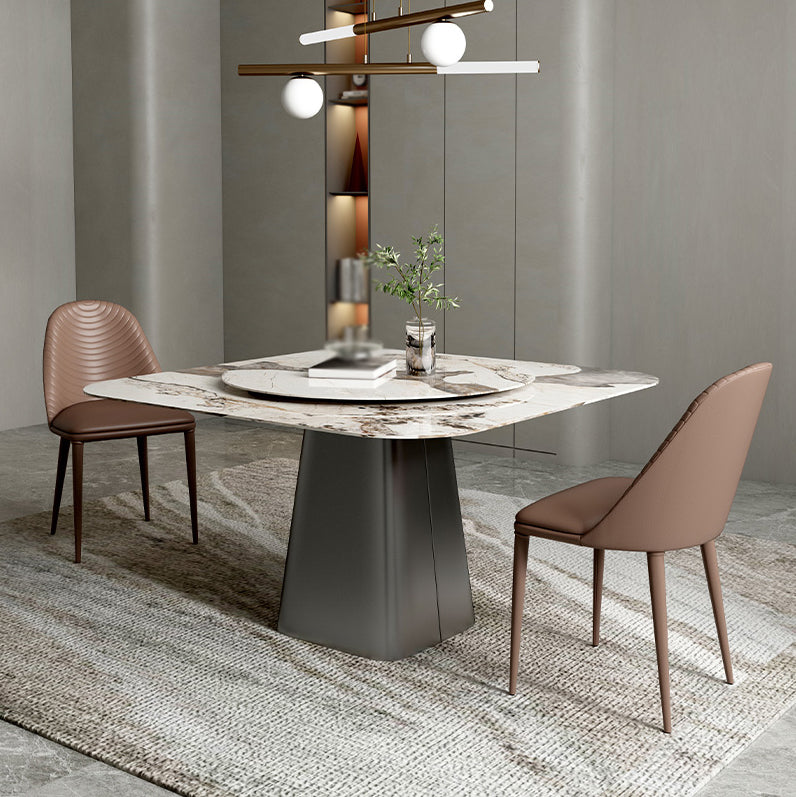 Modern 1/3/5 Square Dining Table Set Sintered Stone Dining Table for Home