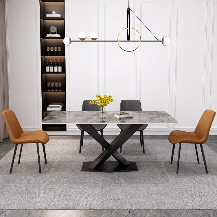 Stone Dining Room Collection Traditioneller, luxuriöser Esstisch mit Sockel