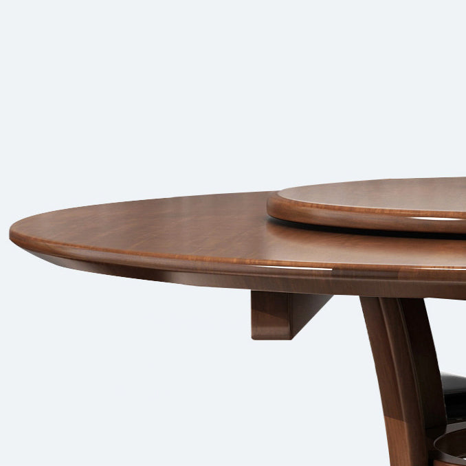 Wood Round Pedestal Dining Table Modern Dining Room Kitchen Home Furniture
