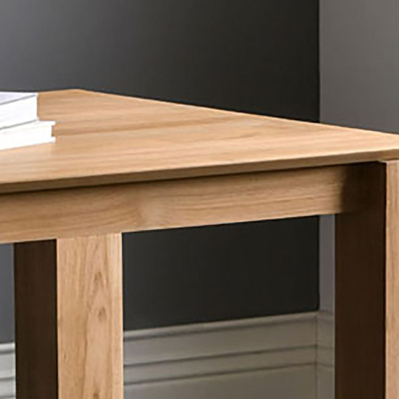 Modern Pine Wood Table for Restaurant Rectangle Dining Table with 4 Legs in Brown
