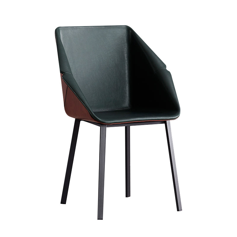 Sillas de estilo moderno sillón de comedor con patas de metal para cocina