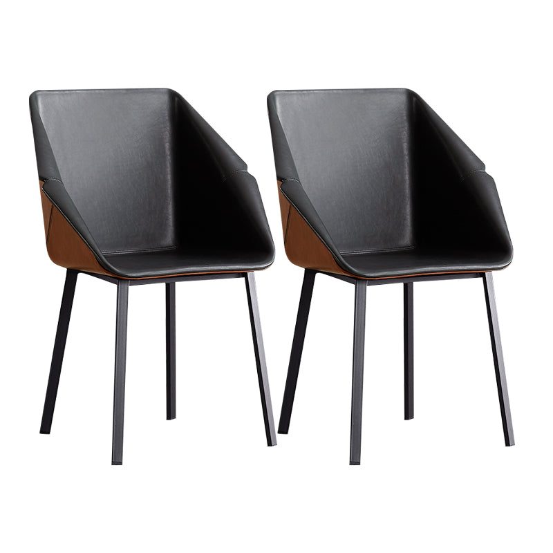 Sillas de estilo moderno sillón de comedor con patas de metal para cocina
